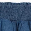 Denim miniskort met smockwerk voor kinderen