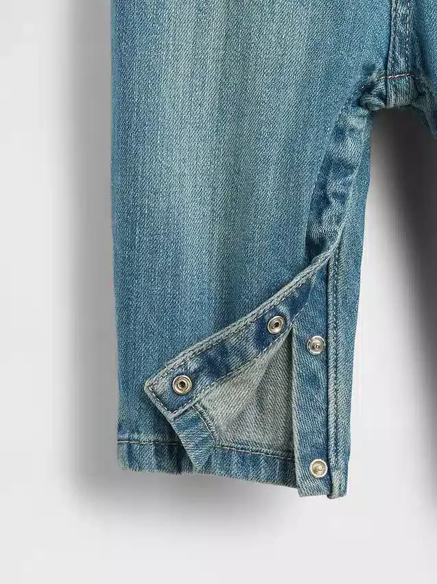 Denim-overall voor baby’s