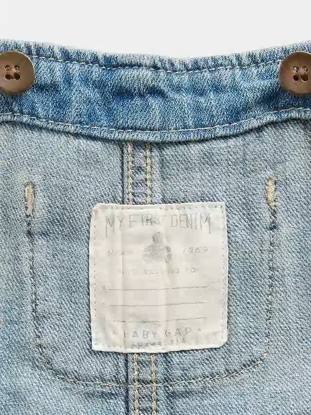 Denim-overall voor baby’s