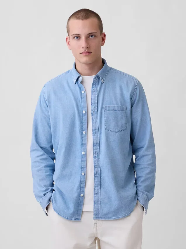 Denim overhemd