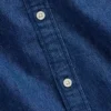 Denim overhemd met rechte zoom en relaxte pasvorm
