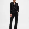 Denim overhemd met strik