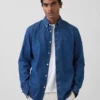 Denim overhemd met zakken