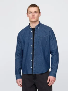 Denim overhemd met zakken
