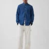 Denim overhemd met zakken