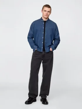 Denim overhemd met zakken
