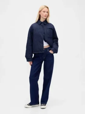 Denim pufferjack