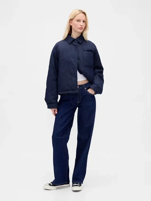 Denim pufferjack