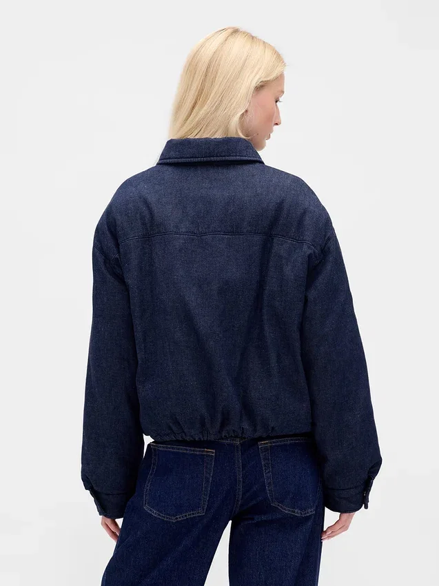 Denim pufferjack