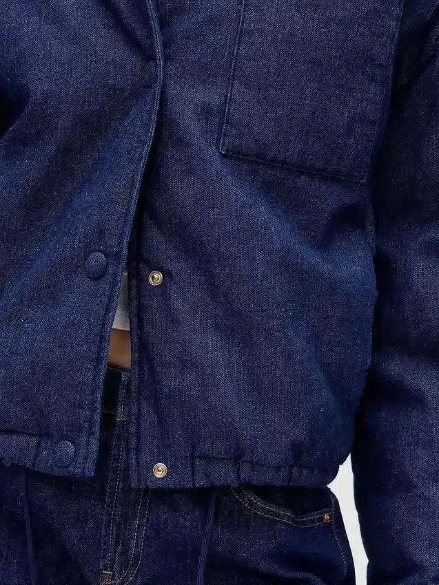 Denim pufferjack