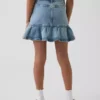 Denim rok met ruches voor kinderen