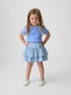 Denim rokje met ruches voor Baby & Peuter