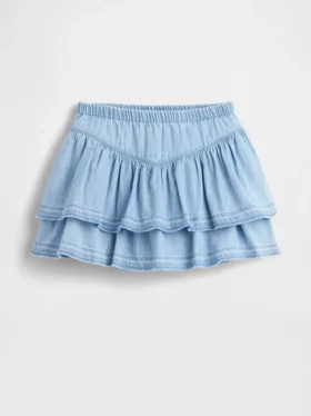 Denim rokje met ruches voor Baby & Peuter