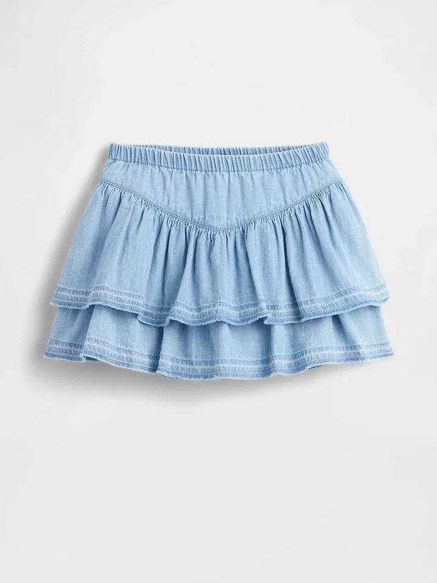 Denim rokje met ruches voor Baby & Peuter