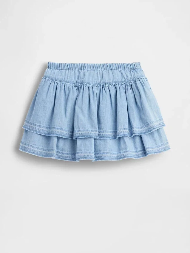 Denim rokje met ruches voor Baby & Peuter