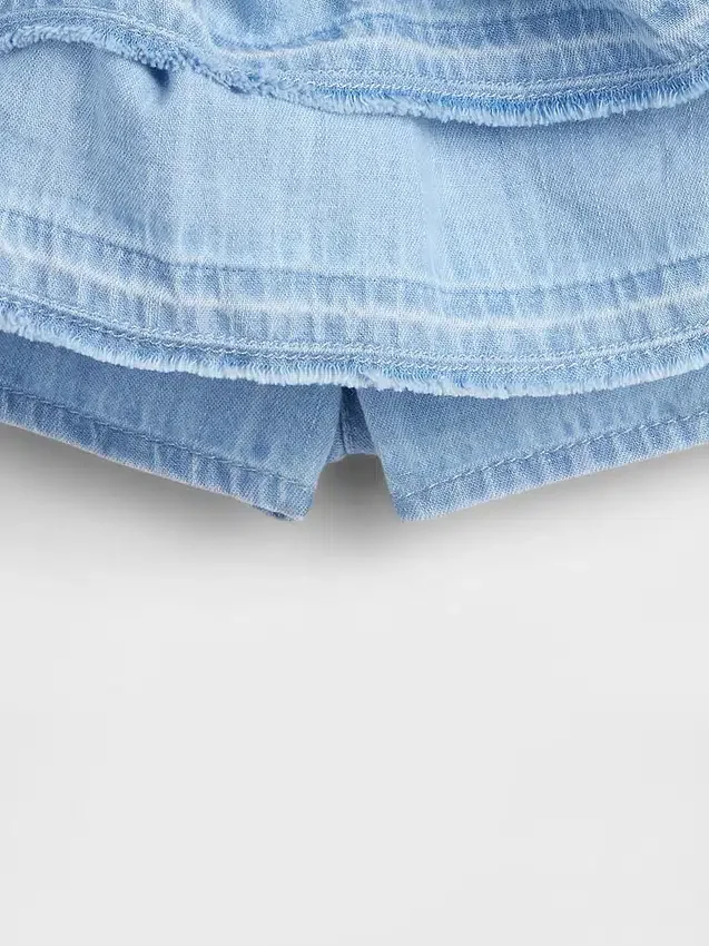 Denim rokje met ruches voor Baby & Peuter