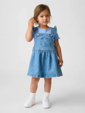Denim rokje met zakjes in de vorm van een beertje voor Baby & Peuter