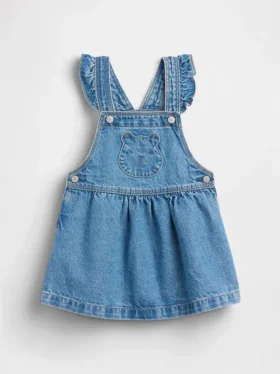Denim rokje met zakjes in de vorm van een beertje voor Baby & Peuter