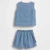 Denim-setje met zakjes voor baby’s
