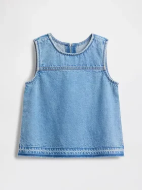 Denim shell tanktop voor kinderen