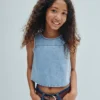 Denim shell tanktop voor kinderen