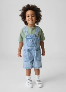 Denim-shortalls voor Baby & Peuter