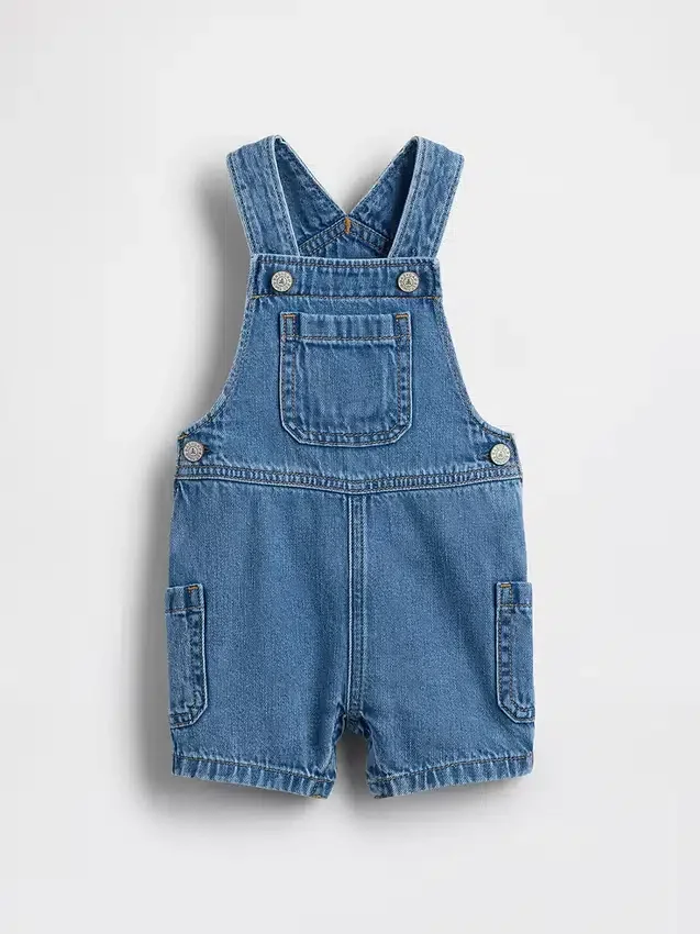Denim-shortalls voor baby’s
