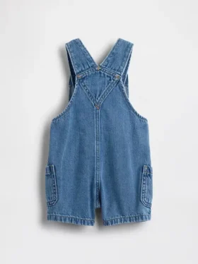 Denim-shortalls voor baby’s