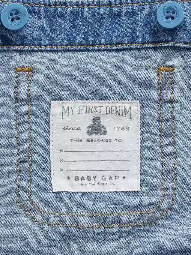 Denim-shortalls voor baby’s