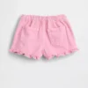 Denim Stride-korte broek met ruches voor Baby & Peuter