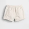Denim Stride-korte broek met ruches voor Baby & Peuter