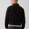 Denim werkjas met boxy pasvorm