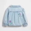 Denim werkjasje met borduursels voor Baby & Peuter