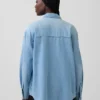 Denim western-overhemdjasje