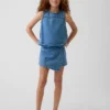 Denim wikkelrokje voor kinderen