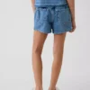 Denim wikkelrokje voor kinderen