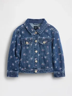 Denimjasje met bloemenprint voor Baby & Peuter
