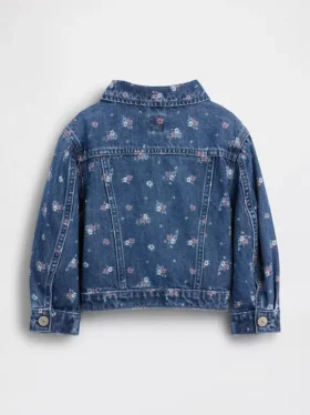 Denimjasje met bloemenprint voor Baby & Peuter