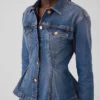 Denimjasje met getailleerde pasvorm