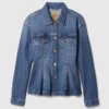 Denimjasje met getailleerde pasvorm