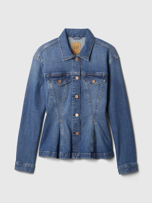 Denimjasje met getailleerde pasvorm