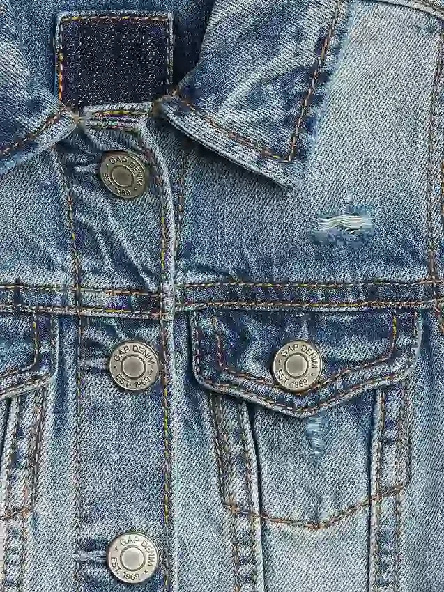 Denimjasje met iconen voor Baby & Peuter