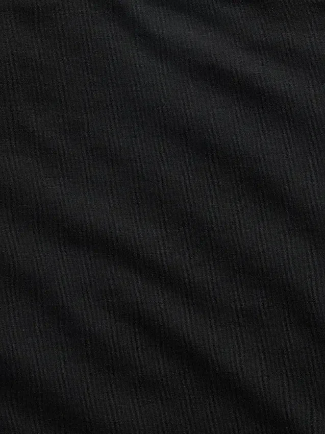 Dichtgeweven jersey off-shoulder crop-T-shirt