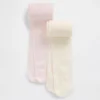 Doorschijnende kindertights (2-pack)
