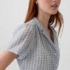 Doorschijnende midi-shirtjurk