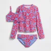 Driedelige rashguard-zwemset voor kinderen