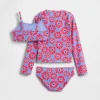 Driedelige rashguard-zwemset voor kinderen