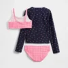 Driedelige rashguard-zwemset voor kinderen