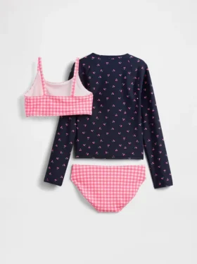 Driedelige rashguard-zwemset voor kinderen