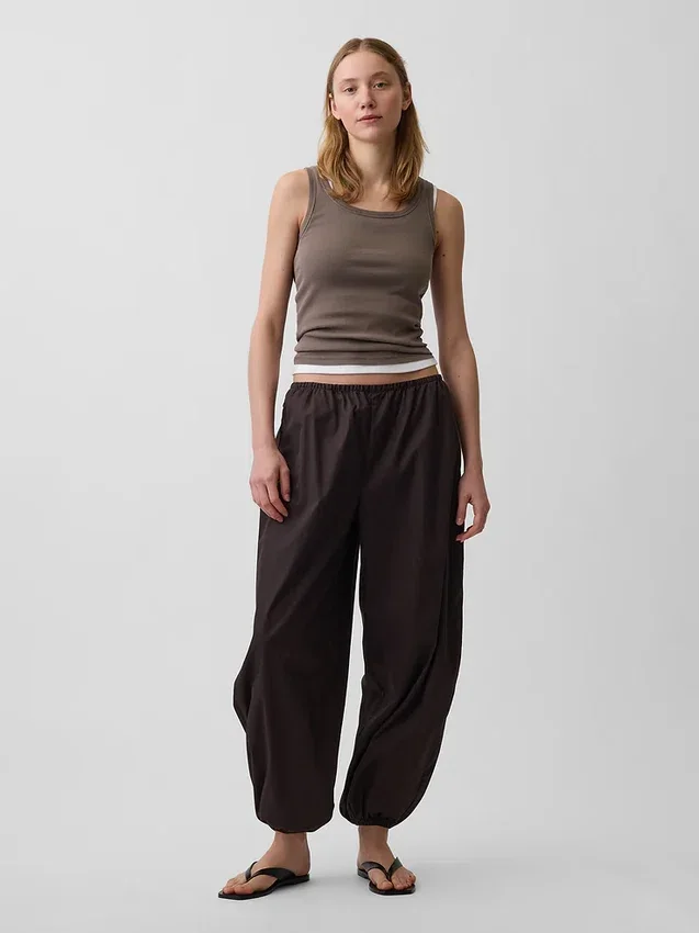 Easy Baggy-joggingbroek van biologisch katoenpopeline